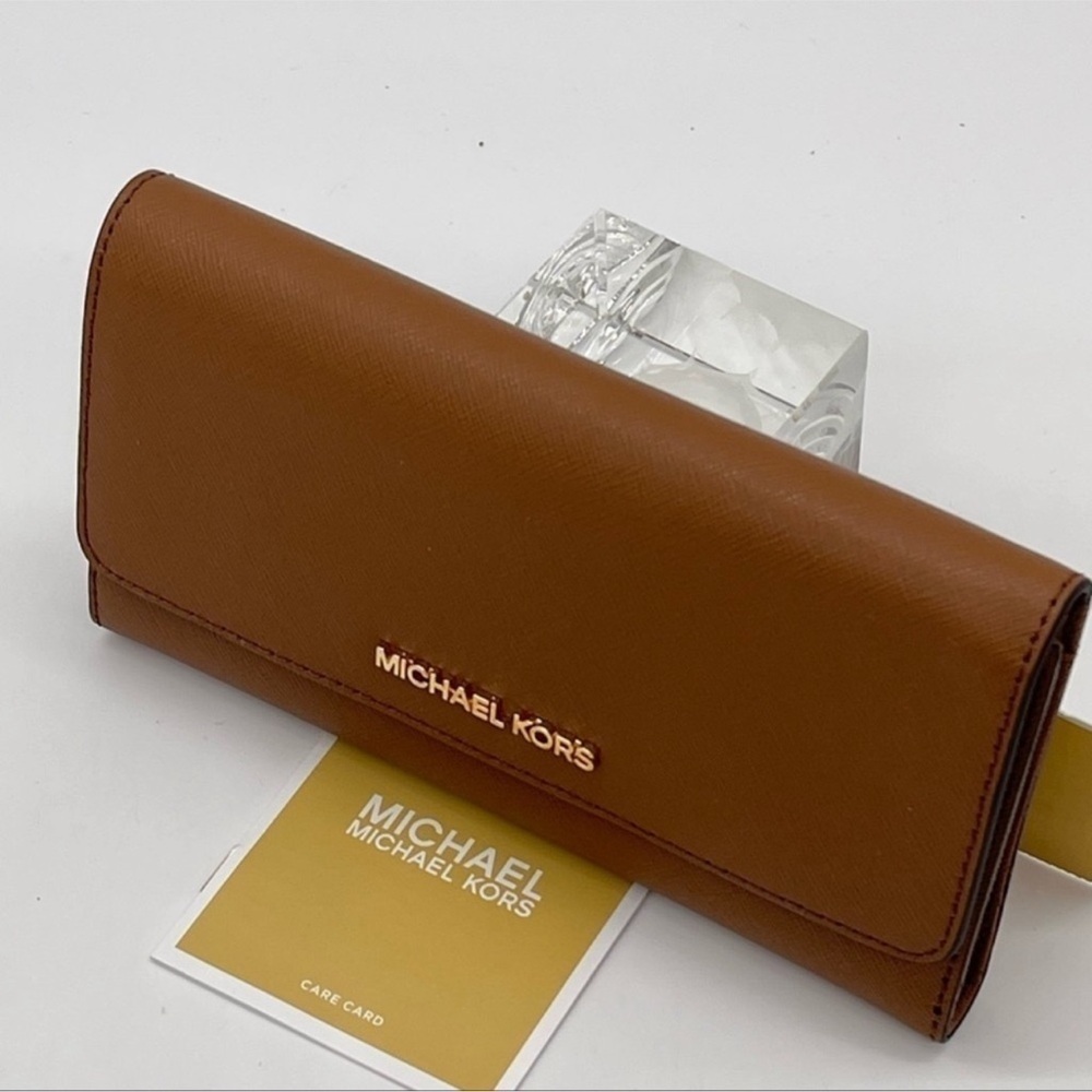 Michael Kors Large Trifold Wallet Luggage - Picture 3 of 8
